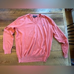 Mens Ralph Lauren Sweater- pink/ coral.